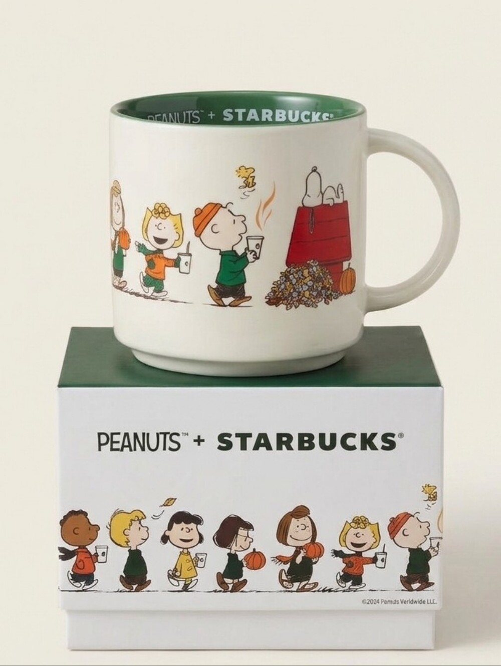 Starbucks x Peanuts Great Pumpkin Fall Ceramic Mug 14oz NIB